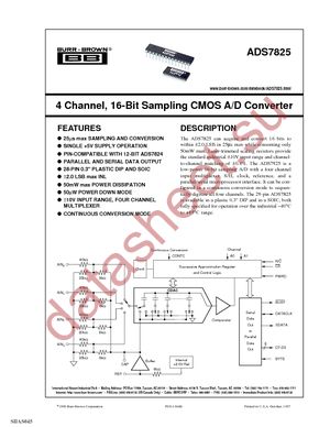 ADS7825UB datasheet  